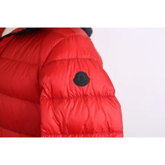 Moncler Provins Down Padded Jacket SZ 5 Red & Black LNWOT